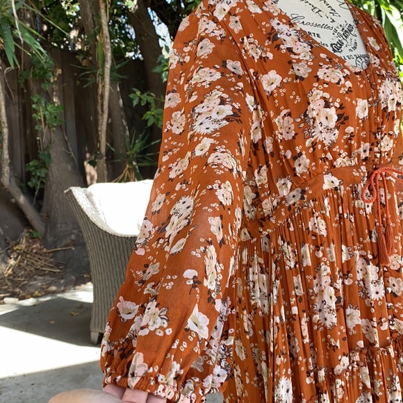 🎉HP🎉EUC🍁 Vintage Spell Gypsy Dancer Gown in Maple size medium - Picture 11 of 14